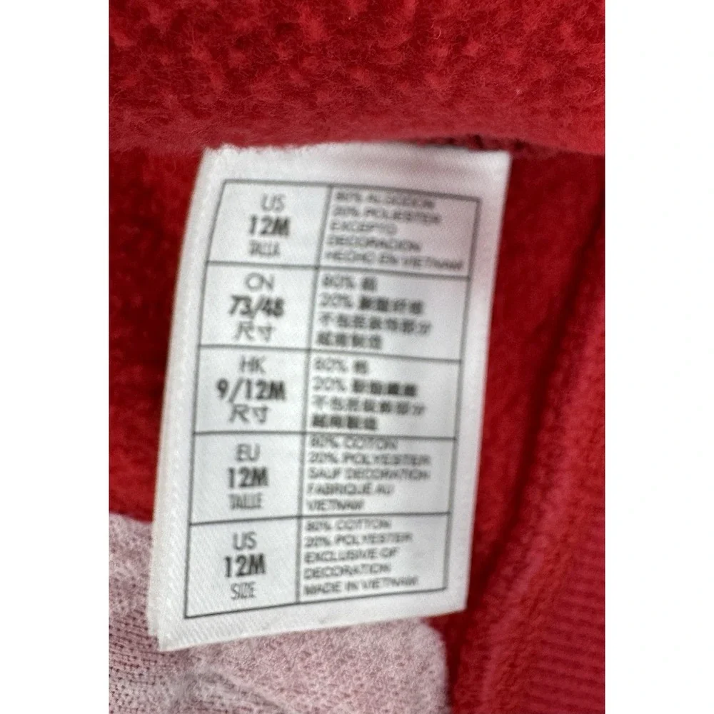 Infant 12 Months Disney Parks Mickey Mouse Hooded‎ Full Front Zip Sweatshirt 12M